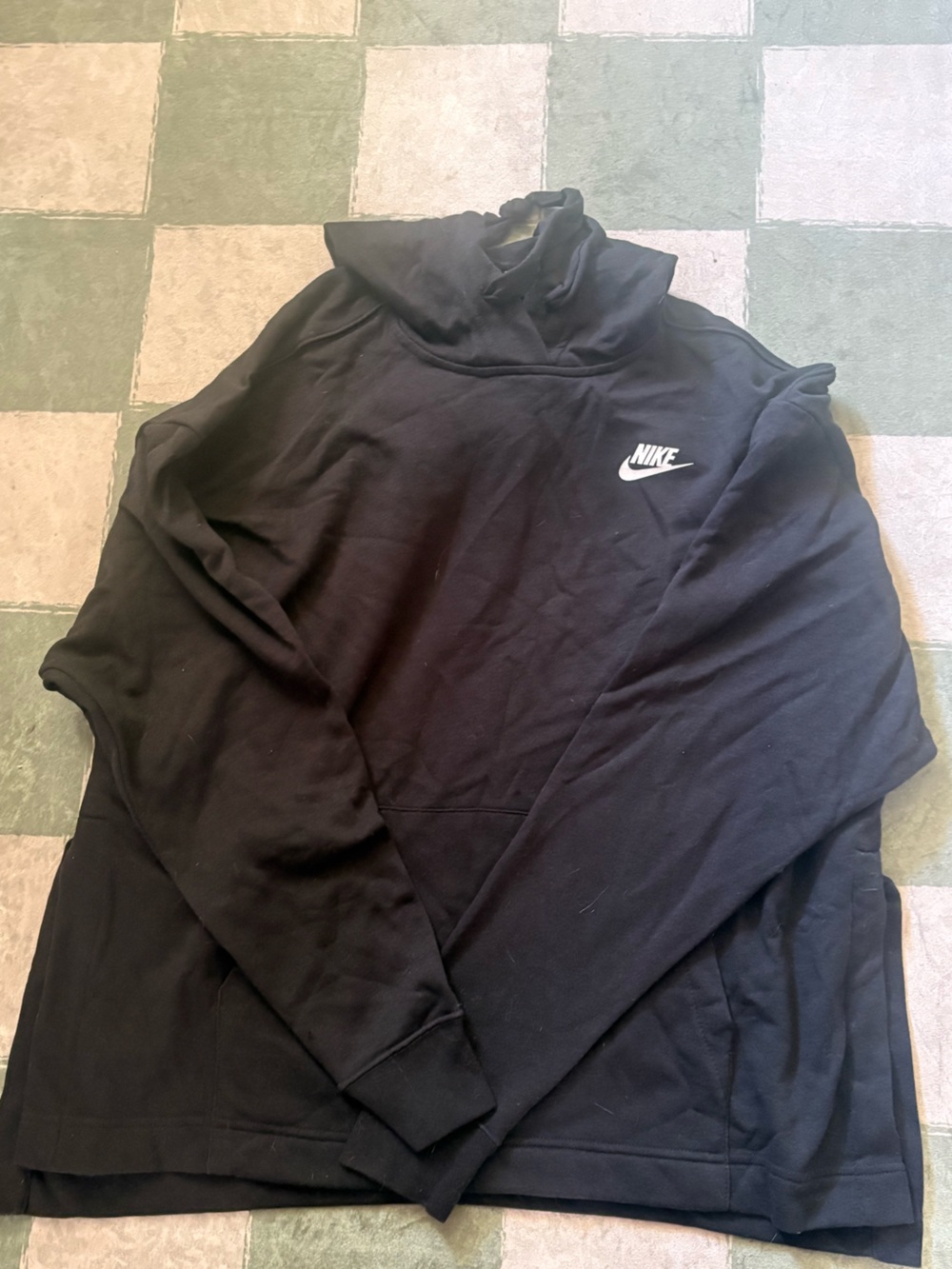 Nike Black Crewneck Sweatshirt with White Swoosh